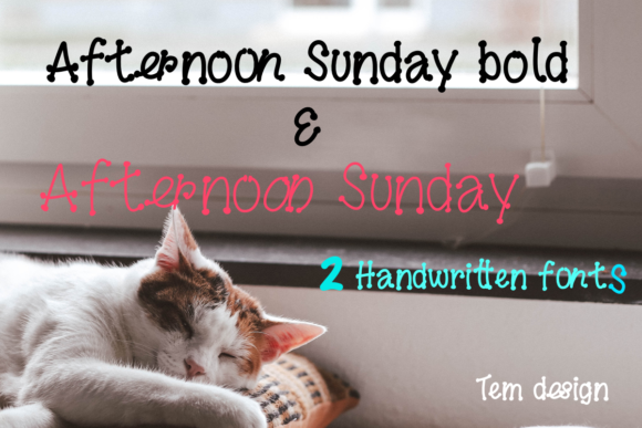 Afternoon Sunday: A Whimsical Display Font for Brands