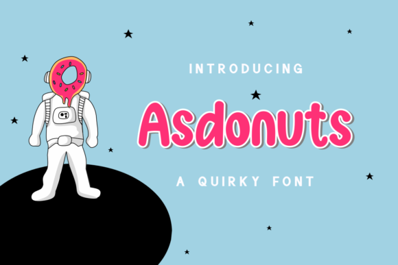Asdonuts: A Playful Display Font for Small Business Branding