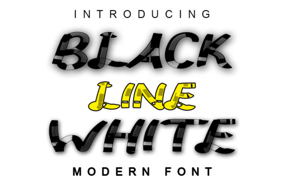 Black Line White: A Bold Display Font for Marketers