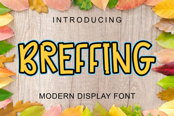 Breffing: A Modern Display Font for Web Design