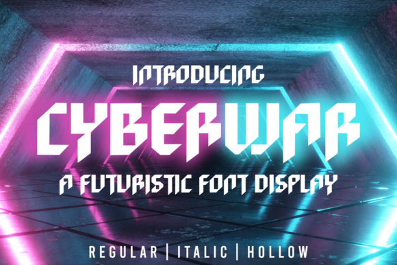 Cyberwar: A Futuristic Display Font for Web Design