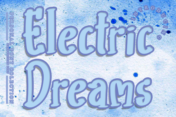 Electric Dreams: A Bubbly Display Font for Web Design