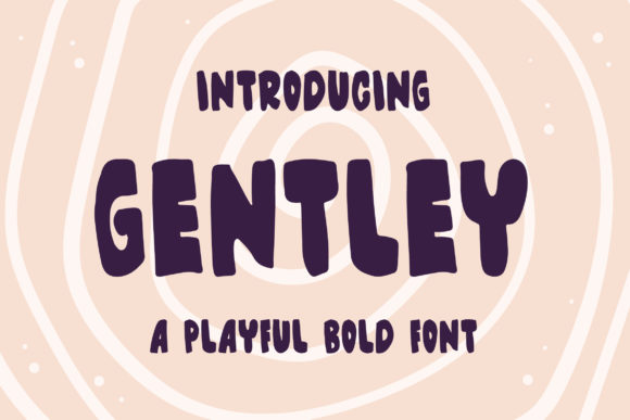 Gentley: A Bold Display Font for Editorial Design