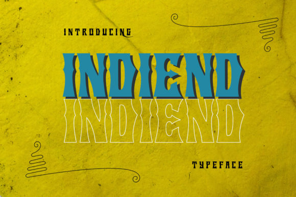 Indiend: A Bold Display Font for Crafters