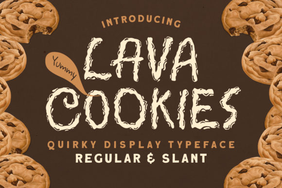 Lava Cookies: A Quirky Display Font for Editorial Design