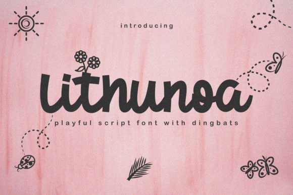 Lithunoa: A Charming Display Font for Crafters
