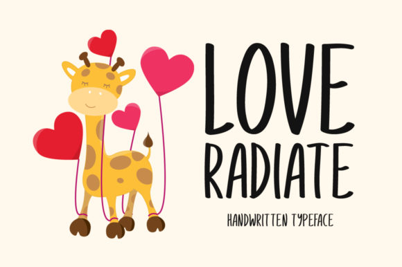 Love Radiate: A Joyful Handwritten Font for Web Design