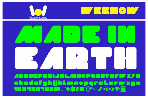 Made in Earth: A Bold Display Font for Editorial Impact