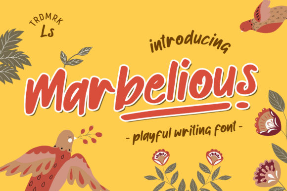 Marbelious: A Playful Display Font for Brand Identity
