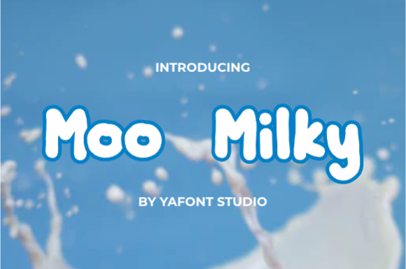 Moo Milky: A Playful Display Font for Web Design