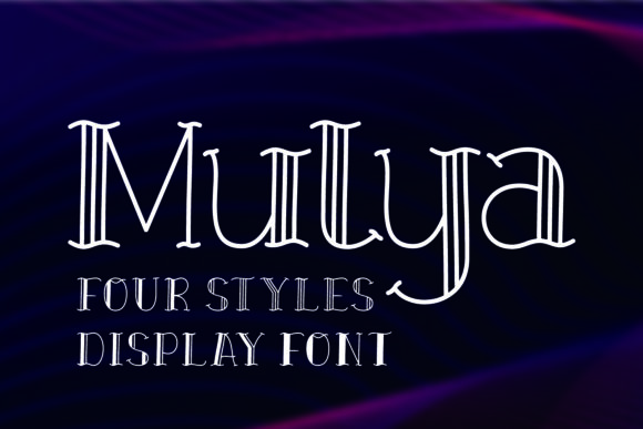 Mulya: An Elegant Display Font for Makers