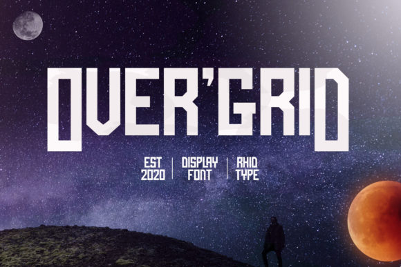 Over Grid: A Bold Display Font for Editorial Design