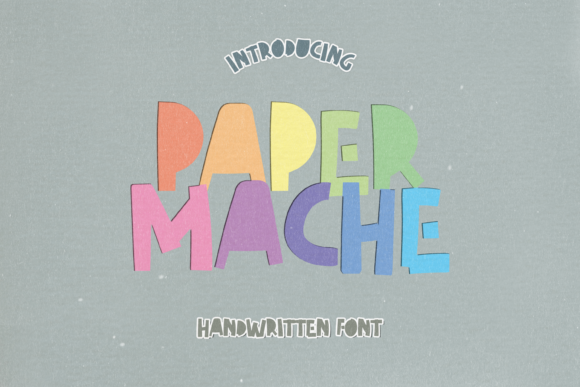 Paper Mache: A Joyful Display Font for Brand Identity