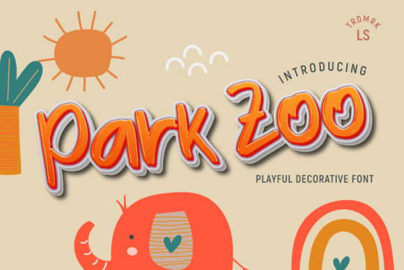 Park Zoo: A Playful Display Font for Web Design