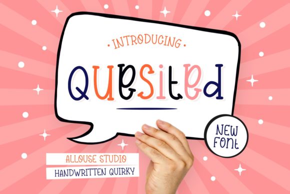 Quesited: A Quirky Display Font for Small Brands