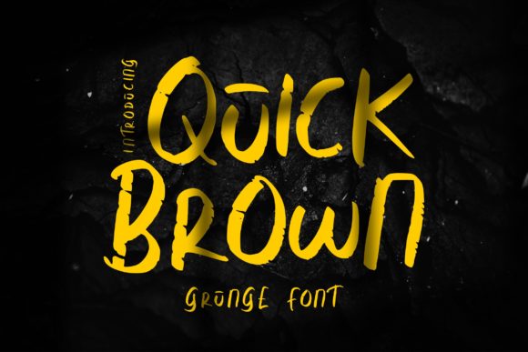 Quick Brown: A Bold Display Font for Web Design
