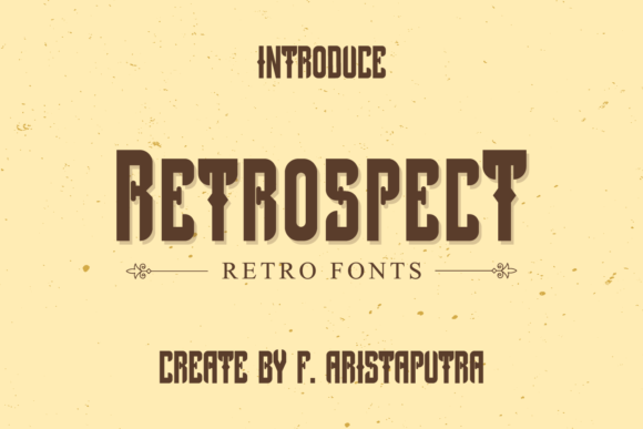 Retrospect: A Bold Retro Display Font for Branding