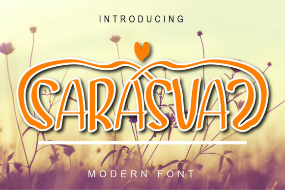 Sarasvaz: A Unique Display Font for Crafters