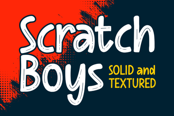 Scratch Boys: A Playful Display Font for Crafters