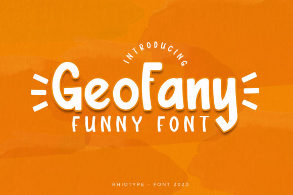 The Geofany: A Fun Display Font for Crafters