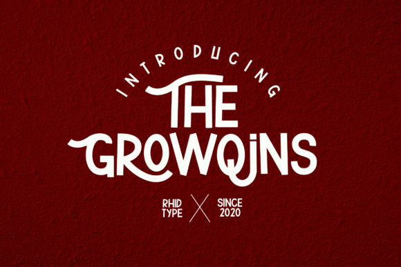 The Growqins: A Bold Retro Display Font for Makers