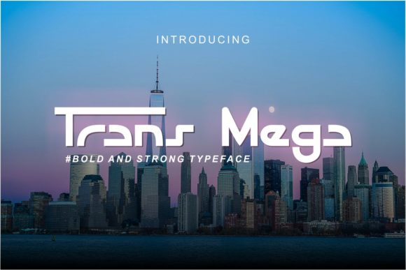 Trans Mega: A Bold Display Font for Editorial Impact