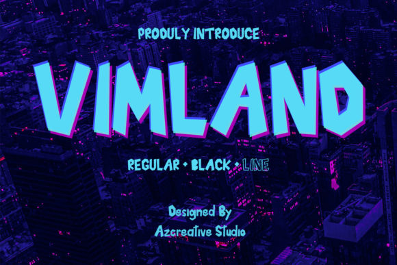 Vimland: A Modern Display Font for Web Design