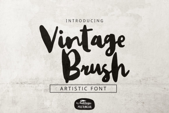 Vintage Brush: A Bold Display Font for Web Design