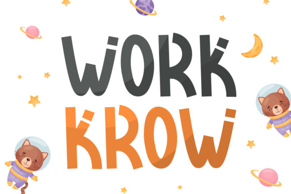 Work Krow: A Modern Display Font for Bold Branding